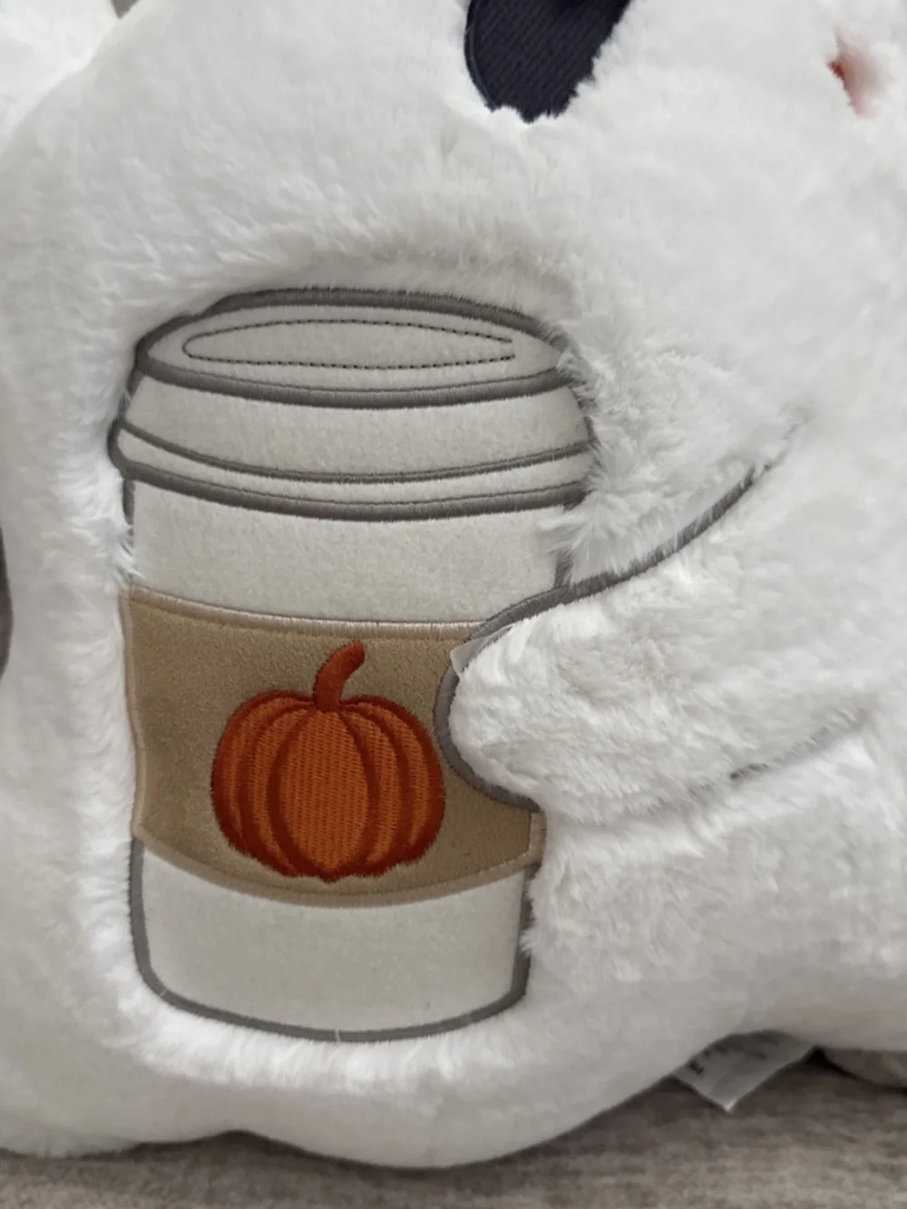 Martha Stewart Ghost Pink Hat Pumpkin Latte Pillow